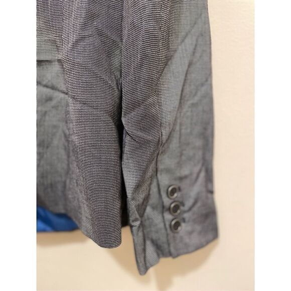 Vintage Josephine plaid grey women’s button blazer suit jacket size 8 - Picture 9 of 10